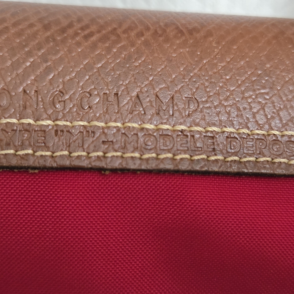 EUC Longchamp Foldable Red Tote Bag - Picture 5 of 11